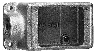 Crouse-Hinds FS3SA Condulet FS Device Box Shallow Single-Gang Copper-Free Aluminum