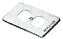 Appleton FSK1DR FS Box Duplex Receptacle Cover 1-Gang Steel Zinc Finish