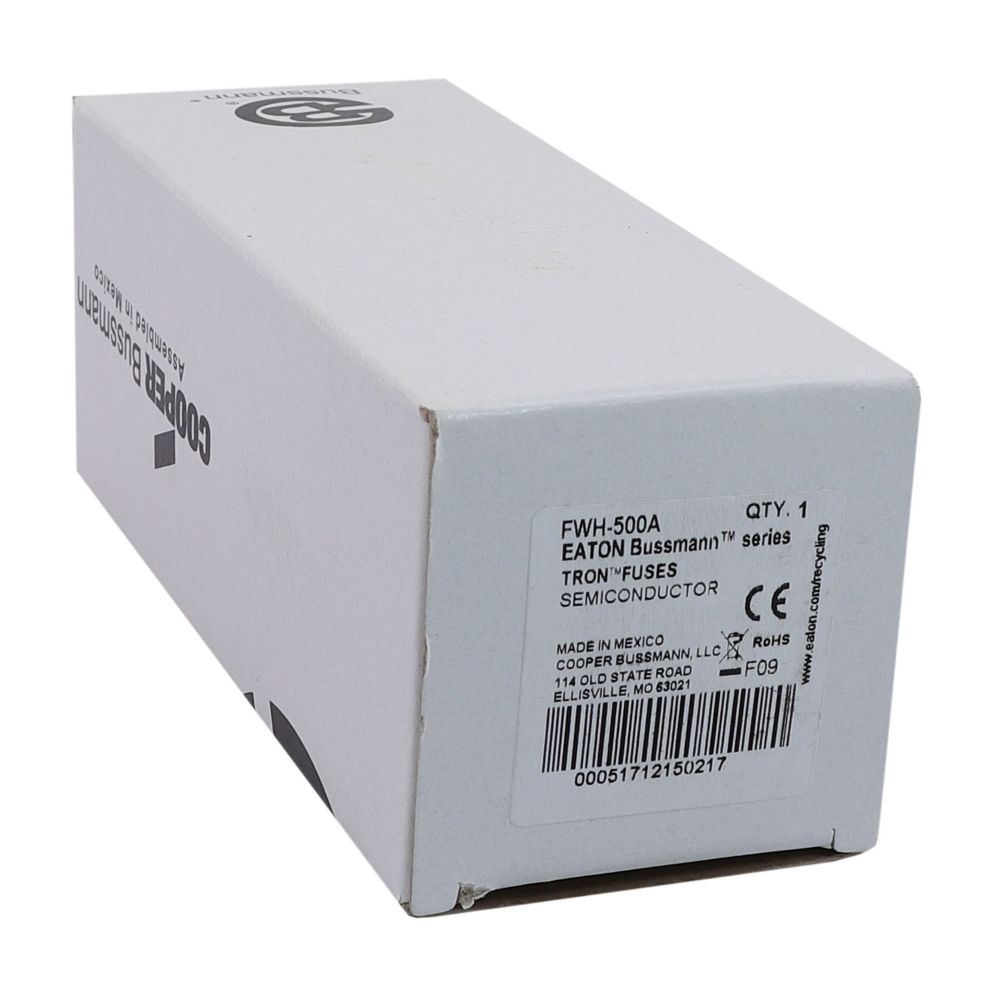 Eaton FWH500A High Voltage Fuse | 500V 500A FWH