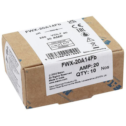 Bussmann FWX-20A14F Low Voltage Fuse | 250V 20A 200kA@250V FWX Series