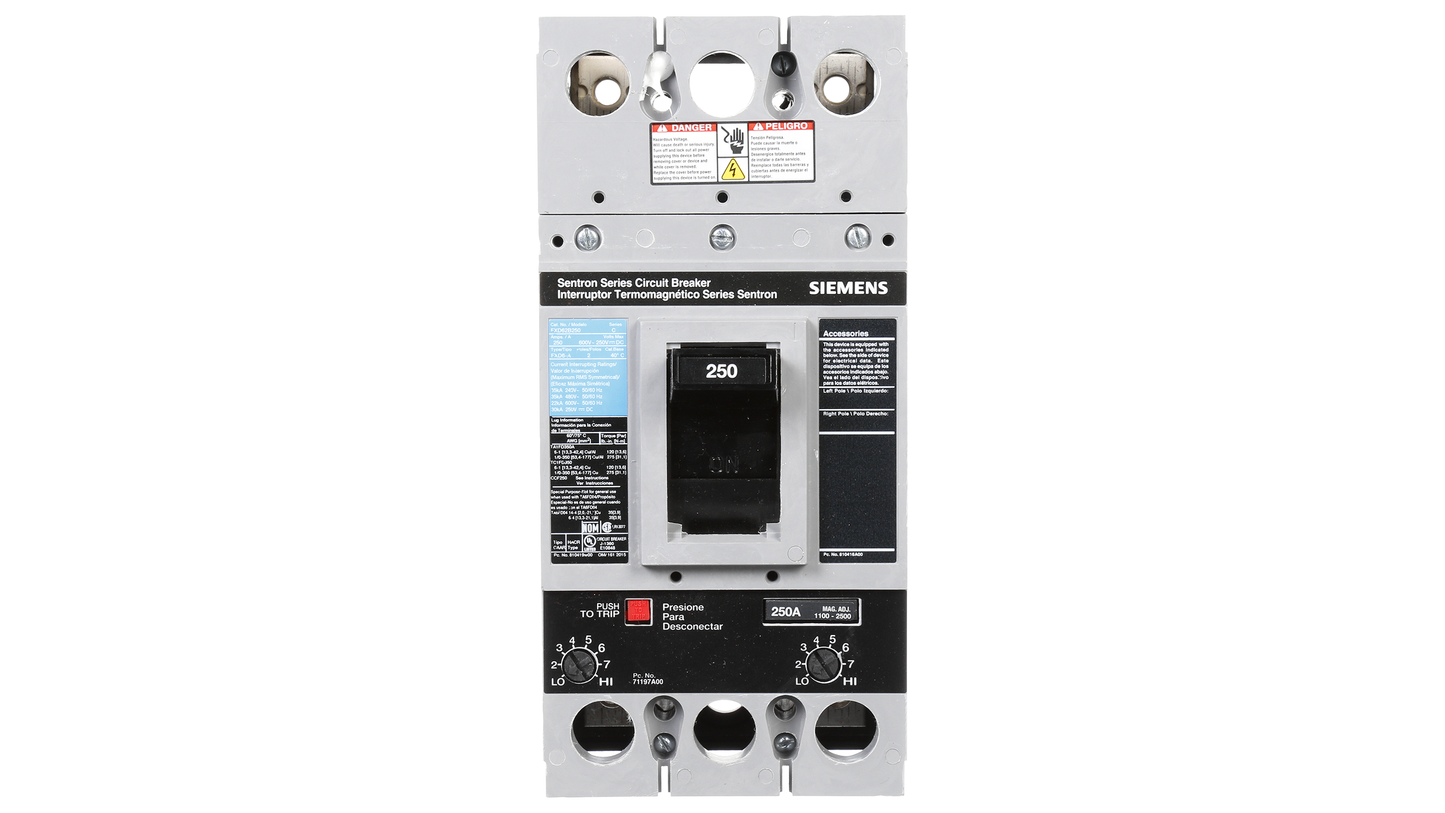 FXD62B250 - SIemens Bolt-On 250 Amp 2 Pole Circuit Breaker - Essential Electric Supply