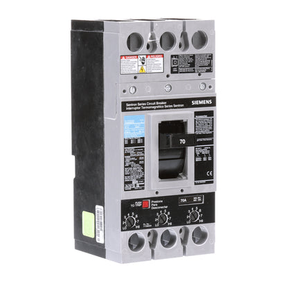 Siemens FXD63B070 Circuit Breaker | 600V 70A 3P 35kA@480V Bolt-On Sentron Series