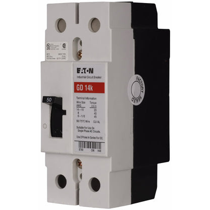 Westinghouse GD2030 Molded Case Circuit Breaker | 480V 30A 2P 14kA@480V Feed-Thru Series C