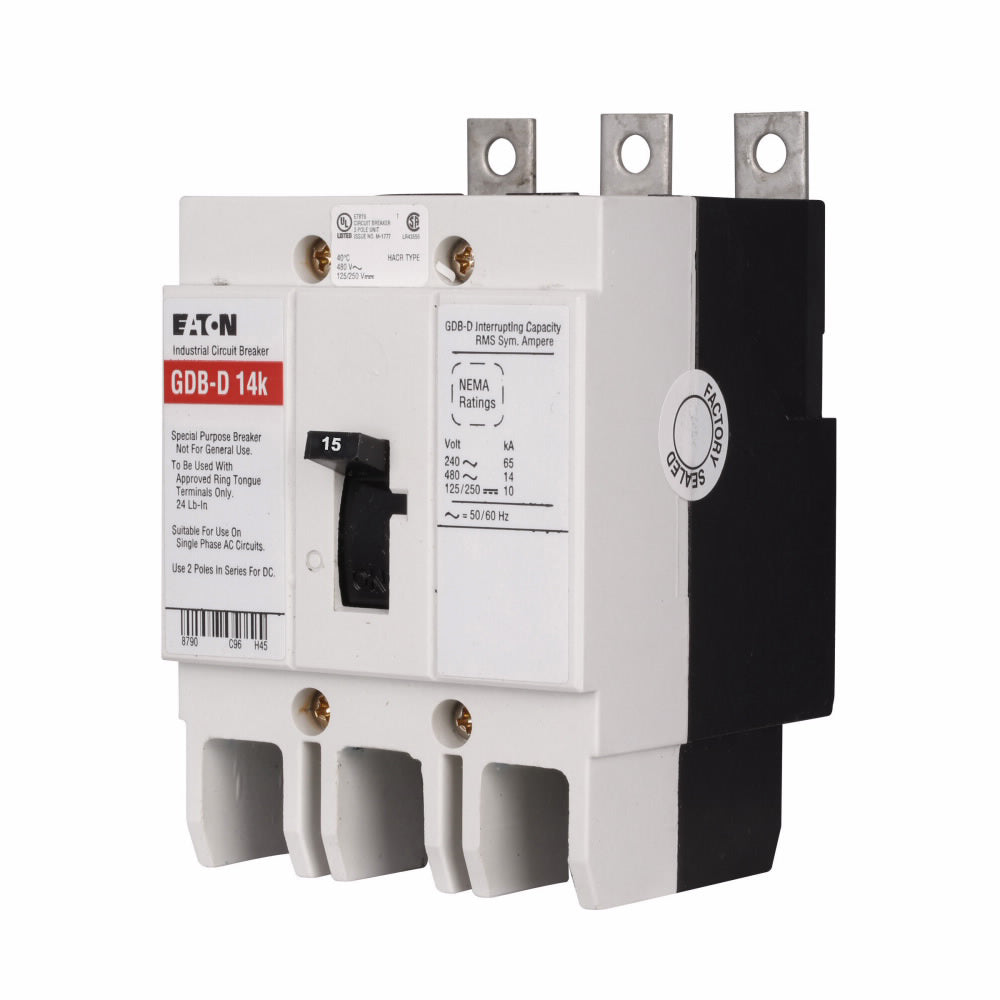 Cutler Hammer GDB3015D Circuit Breaker | Series C GDB 480V 15A