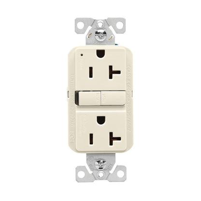 Hubbell GF20LA GFCI Receptacle 20A Light Almond Hubbell-Pro