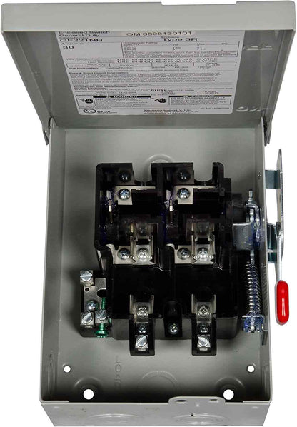 Siemens GF221NR Disconnect Switch | 240V 30A 1-Phase 2-Pole Fusible 100kA@240V VBII Series