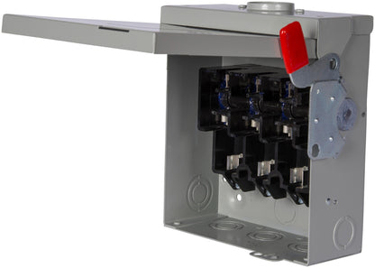 Siemens GF323NR Disconnect Switch 240VAC 100A 3P Fusible VBII Series