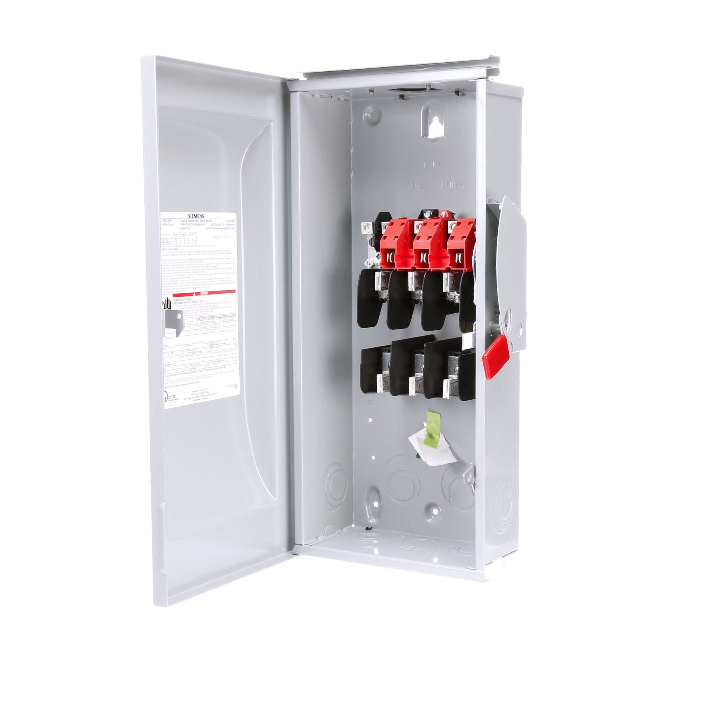Siemens GF323NR Disconnect Switch | 240V AC 100A 3P 3R Fusible VBII Series