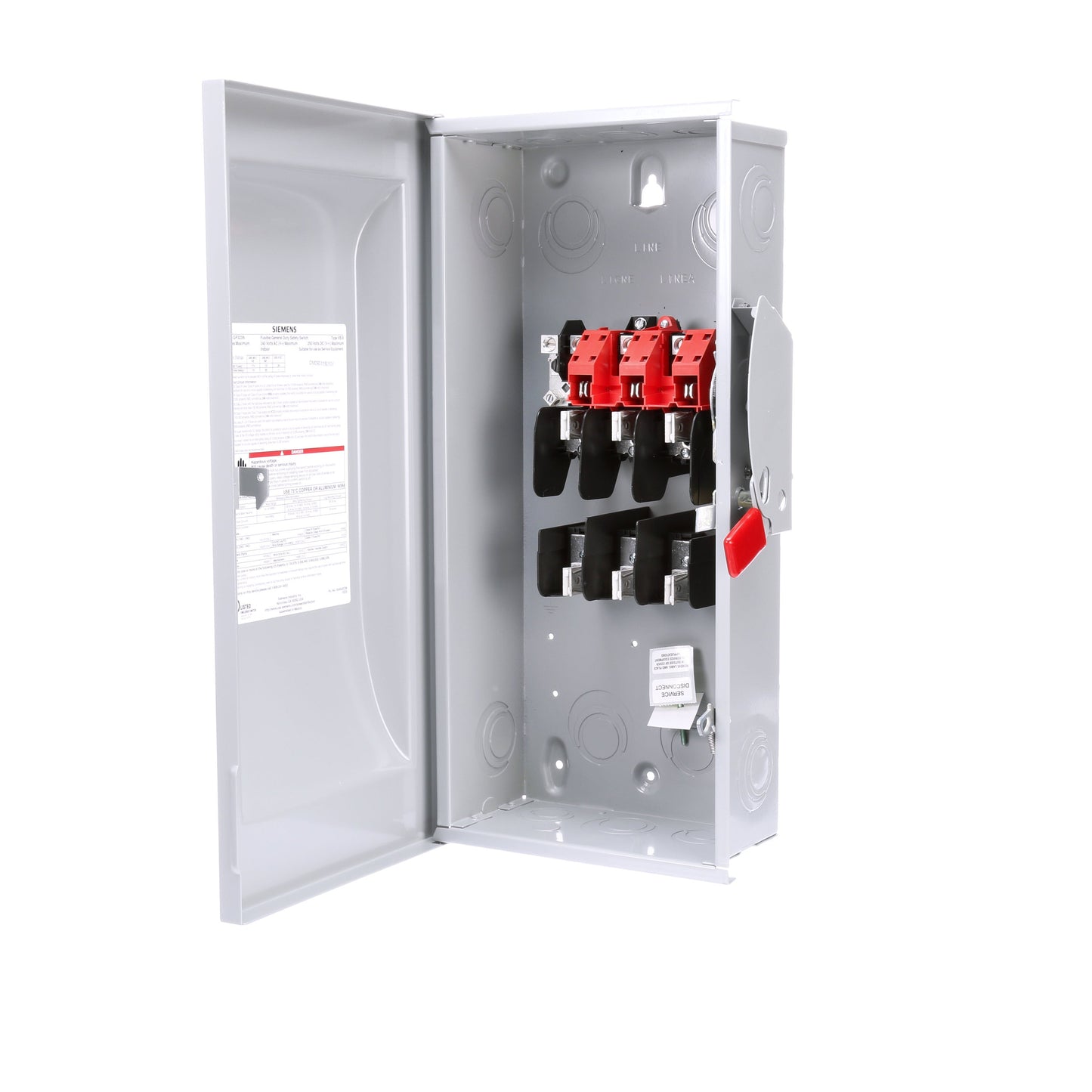 Siemens GF323N Disconnect Switch | 240V AC 100A 3P 3Pole Fusible 100kA@240V VBII Series