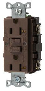 Hubbell GFRST20 Power Protection Device Receptacle 20A 125V 2-Pole 3-Wire NEMA 5-20R Tamper-Resistant AUTOGUARD