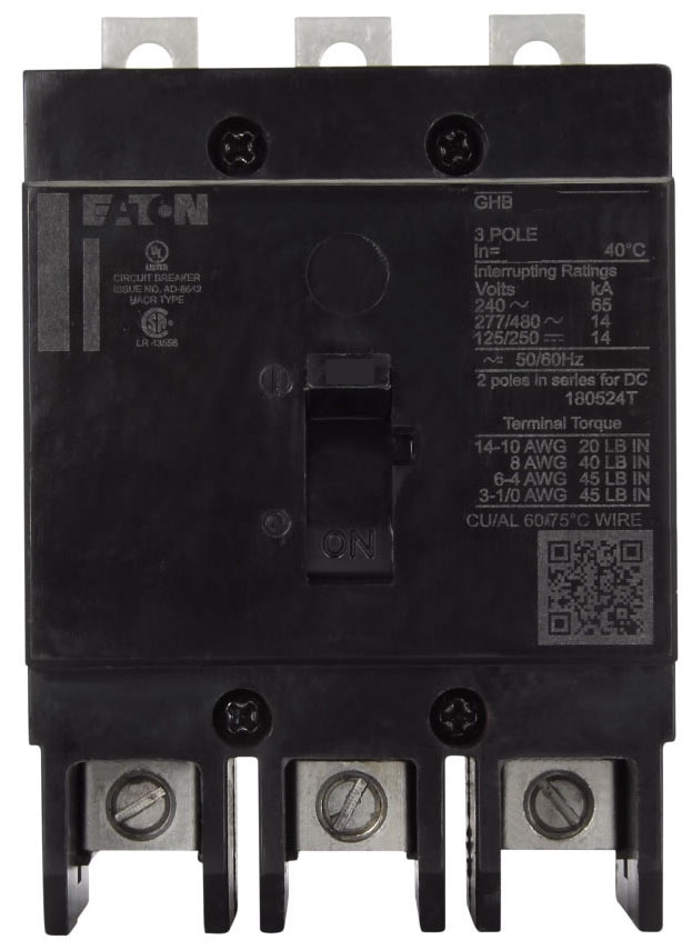 GHB3050 - Cutler Hammer/ Westinghouse/ Eaton Bolt-On 50 Amp 3 Pole Circuit Breaker - Essential Electric Supply