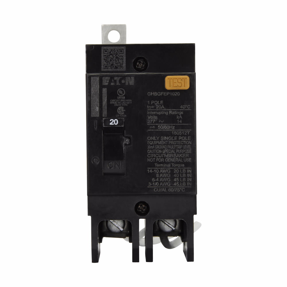 Westinghouse GHBGFEP1020 Molded Case Circuit Breaker | 277V 20A 1P 14kA@277V Bolt-On Series C