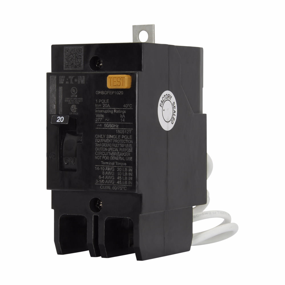 Westinghouse GHBGFEP1020 Molded Case Circuit Breaker | 277V 20A 1P 14kA@277V Bolt-On Series C