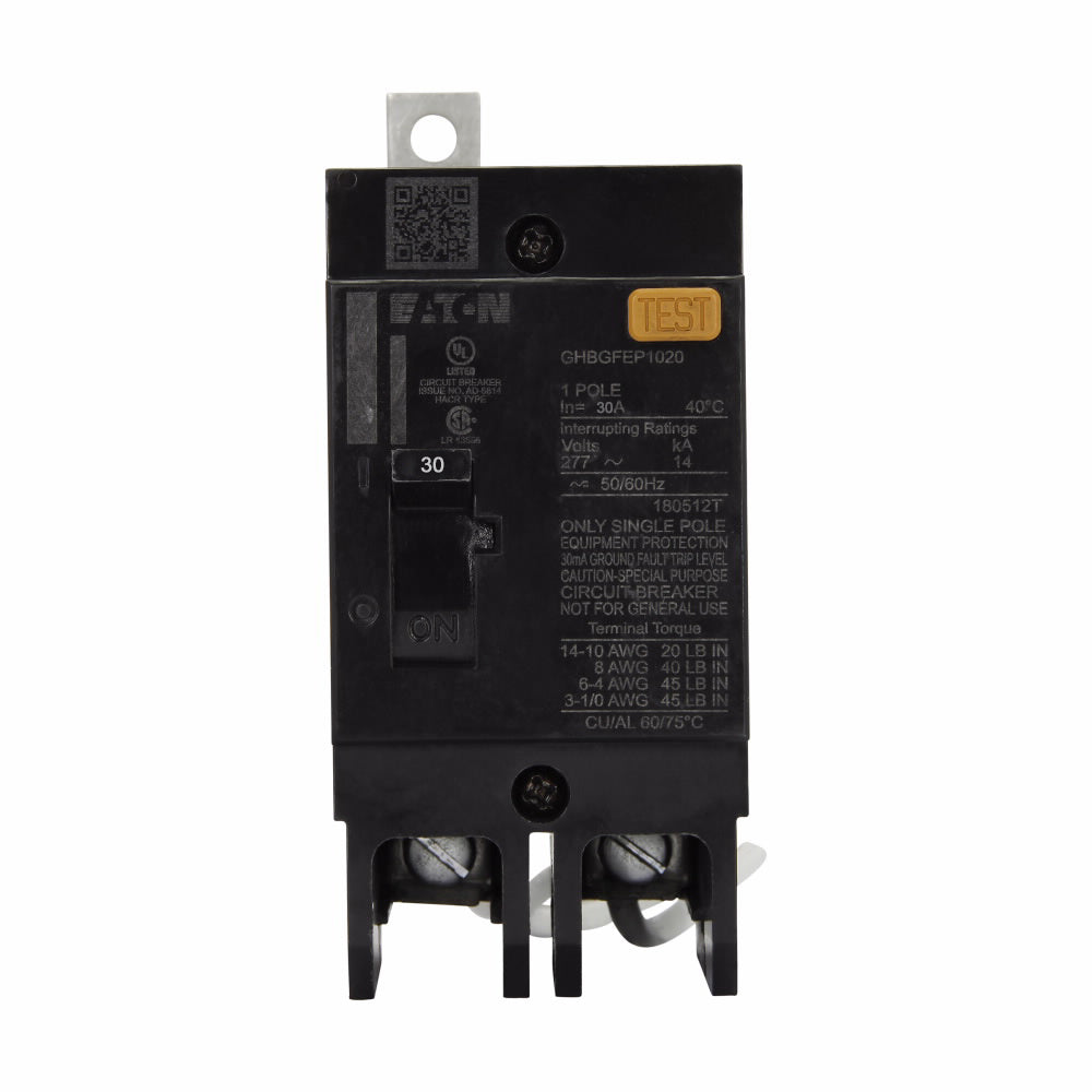 Cutler Hammer GHBGFEP1030 Circuit Breaker | 277V 30A 1P 14kA@277V Bolt-On Series C