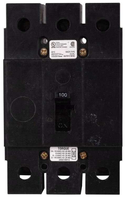 GHC3025 - Cutler Hammer/ Eaton/ Westinghouse Feed-Thru 25 Amp 3 Pole Circuit Breaker - Essential Electric Supply