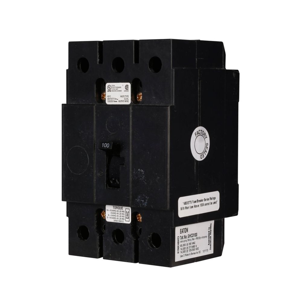 Eaton GHC3100S1 Circuit Breaker | Series C GHC 480V 100A
