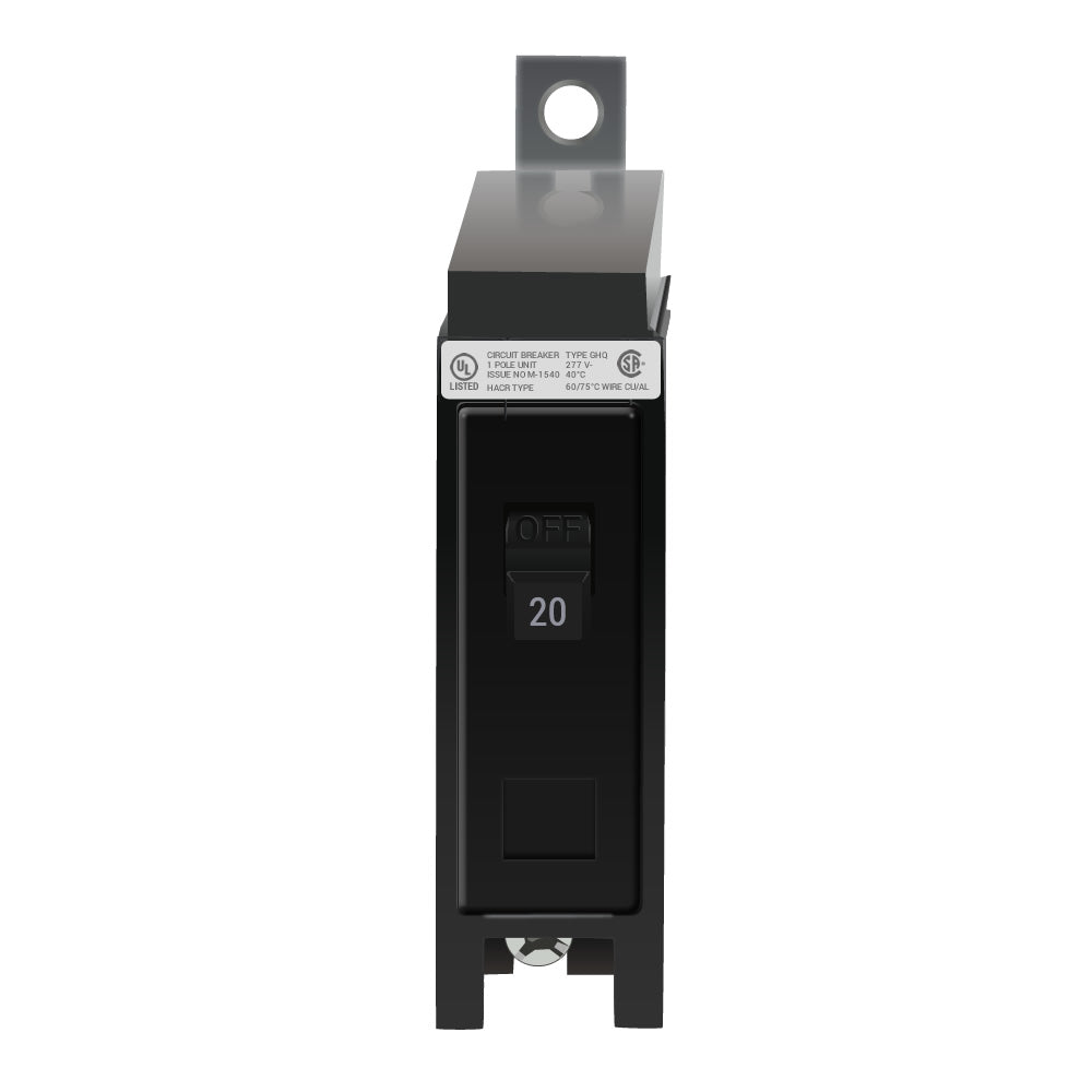 Cutler Hammer GHQ1020 Molded Case Circuit Breaker | 480V 20A 1P 14kA@277V Bolt-On Series C
