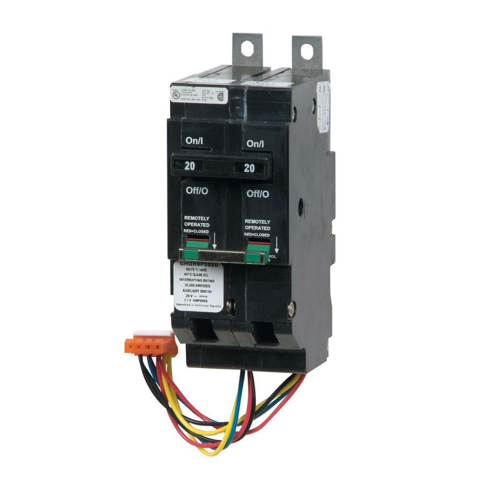 Cutler Hammer GHQRSP2020 Circuit Breaker | 480V 20A 2P 14kA@277V Bolt-On QUICKLAG