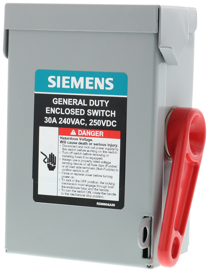 Siemens GNF321A Disconnect Switch (Non-Fusible) 240v 30A - Essential Electric Supply