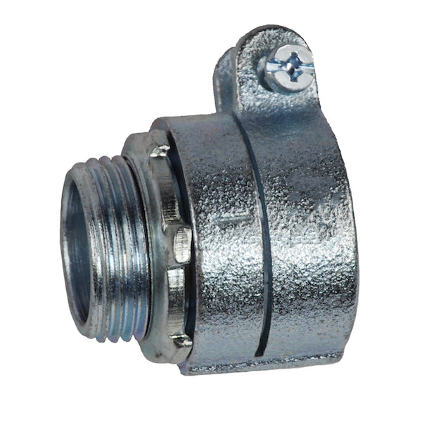 ACP Electrical Fittings GRF100 Flex - AC - MC Connectors | 1-inch Mall Squeeze Flex Connector
