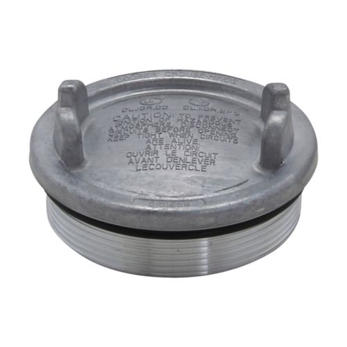 CRS-H GUA06WOD 3-IN SURFACE CVR | 3 INCH COVER OPENING DIAMETER FERALOY IRON ALLOY COVER 12 THREAD PITCH