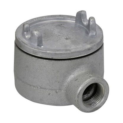 Crouse-Hinds GUAB16 Conduit Outlet Box | Explosion-Proof 3" Cover Feraloy Iron 1/2" Trade Size GUA