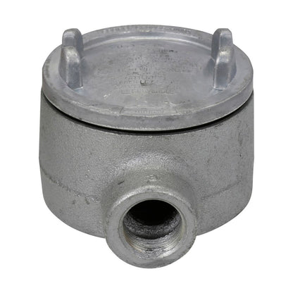 Crouse-Hinds GUAB59 Outlet Box | Copper-Free Aluminum 1-1/2" Trade Size B Shape 5" Cover GUA