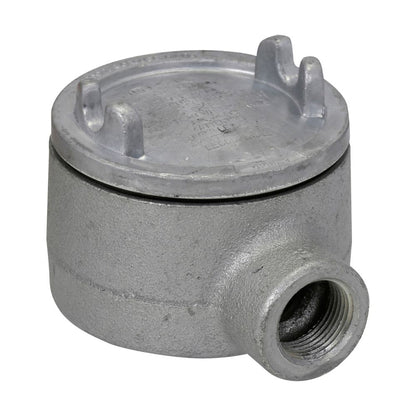 Crouse-Hinds GUAB59 Outlet Box | Copper-Free Aluminum 1-1/2" Trade Size B Shape 5" Cover GUA