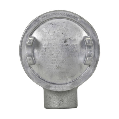 Crouse-Hinds GUAB59 Outlet Box | Copper-Free Aluminum 1-1/2" Trade Size B Shape 5" Cover GUA