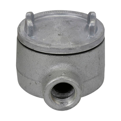 Crouse-Hinds GUAB47 Conduit Outlet Box | Feraloy Iron Alloy Dust-Ignitionproof Explosionproof Raintight GUA