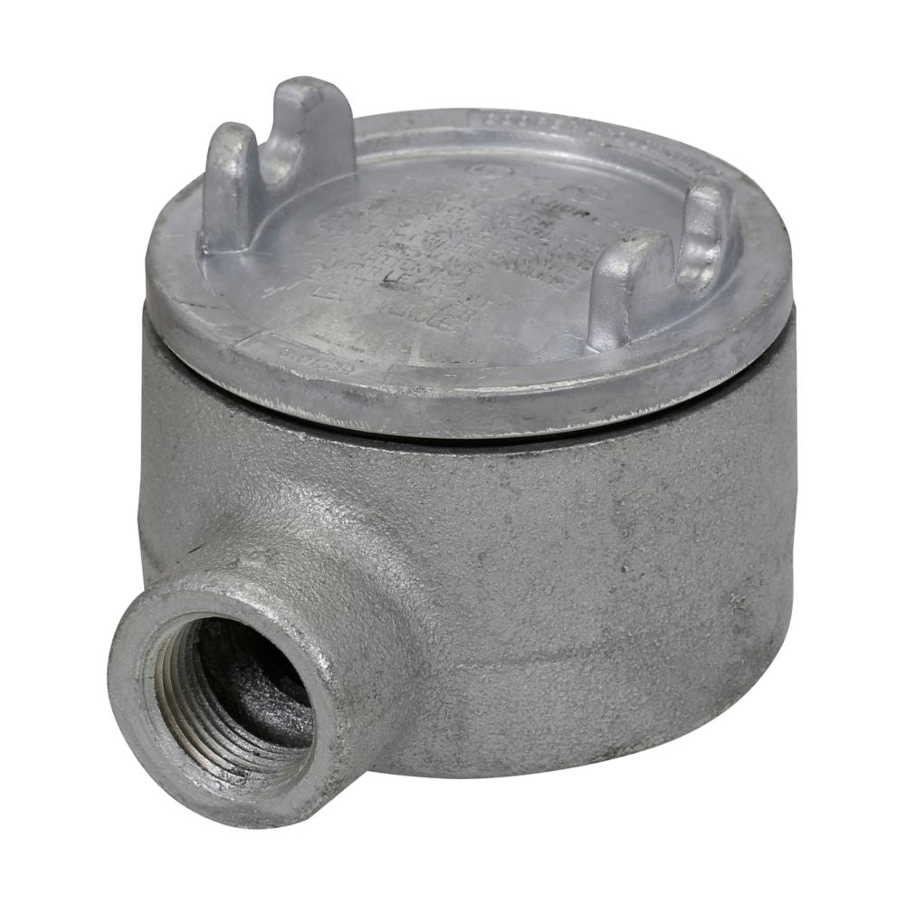 Crouse-Hinds GUAB47 Conduit Outlet Box | Feraloy Iron Alloy Dust-Ignitionproof Explosionproof Raintight GUA