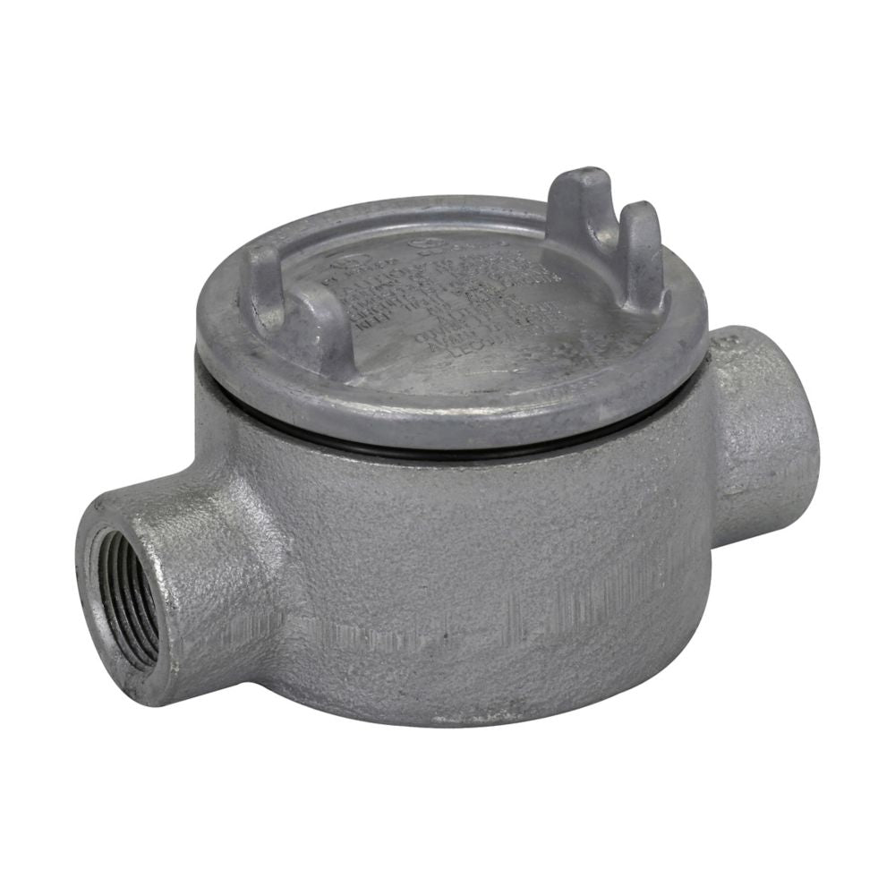 Crouse-Hinds GUAC49 Condulet GUA Conduit Outlet Box Feraloy Iron Alloy 5" Cover 1-1/4" Hub
