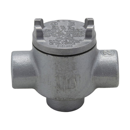 Crouse-Hinds GUAD24 Conduit Outlet Box Feraloy Iron Alloy D-Shape 3/4" Hub GUA
