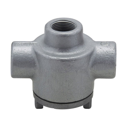 Crouse-Hinds GUAD24 Conduit Outlet Box Feraloy Iron Alloy D-Shape 3/4" Hub GUA