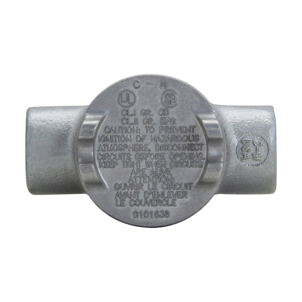 Crouse-Hinds GUAD24 Conduit Outlet Box Feraloy Iron Alloy D-Shape 3/4" Hub GUA