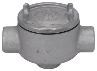 Crouse-Hinds GUAD24 Conduit Outlet Box Feraloy Iron Alloy D-Shape 3/4" Hub GUA