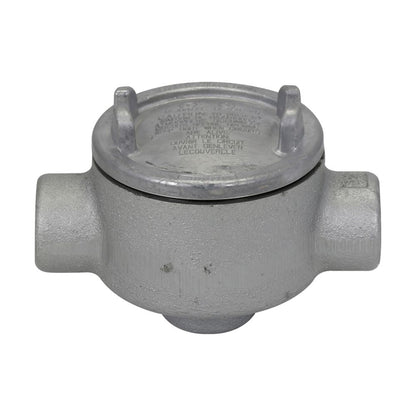 Crouse-Hinds GUAD36 Conduit Outlet Box D Shape 3" Cover Feraloy Iron GUA