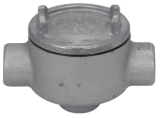 Crouse-Hinds GUAD49 Condulet GUA Outlet Box D-Shape Feraloy Iron 5" Cover 1-1/4" Hub
