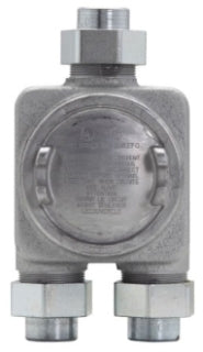 Crouse-Hinds GUAG7885 Conduit Junction Box Feraloy Iron Alloy 1" Bottom Hub 3/4" Top Hub Industrial-Grade Series