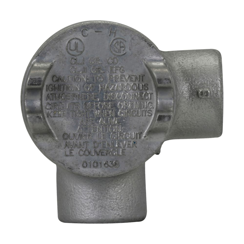 Crouse-Hinds GUAL24 Conduit Outlet Box | L Shape 3/4" Hub 2" Cover Opening GUA