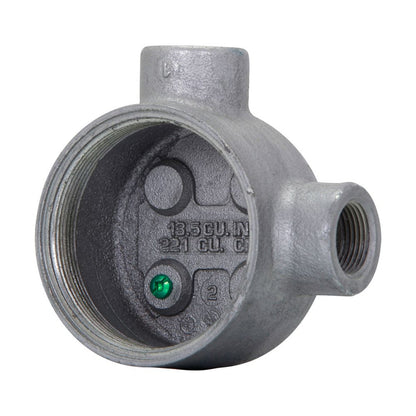Crouse-Hinds GUAL260 Explosionproof Conduit Outlet Box Feraloy Iron Alloy Construction