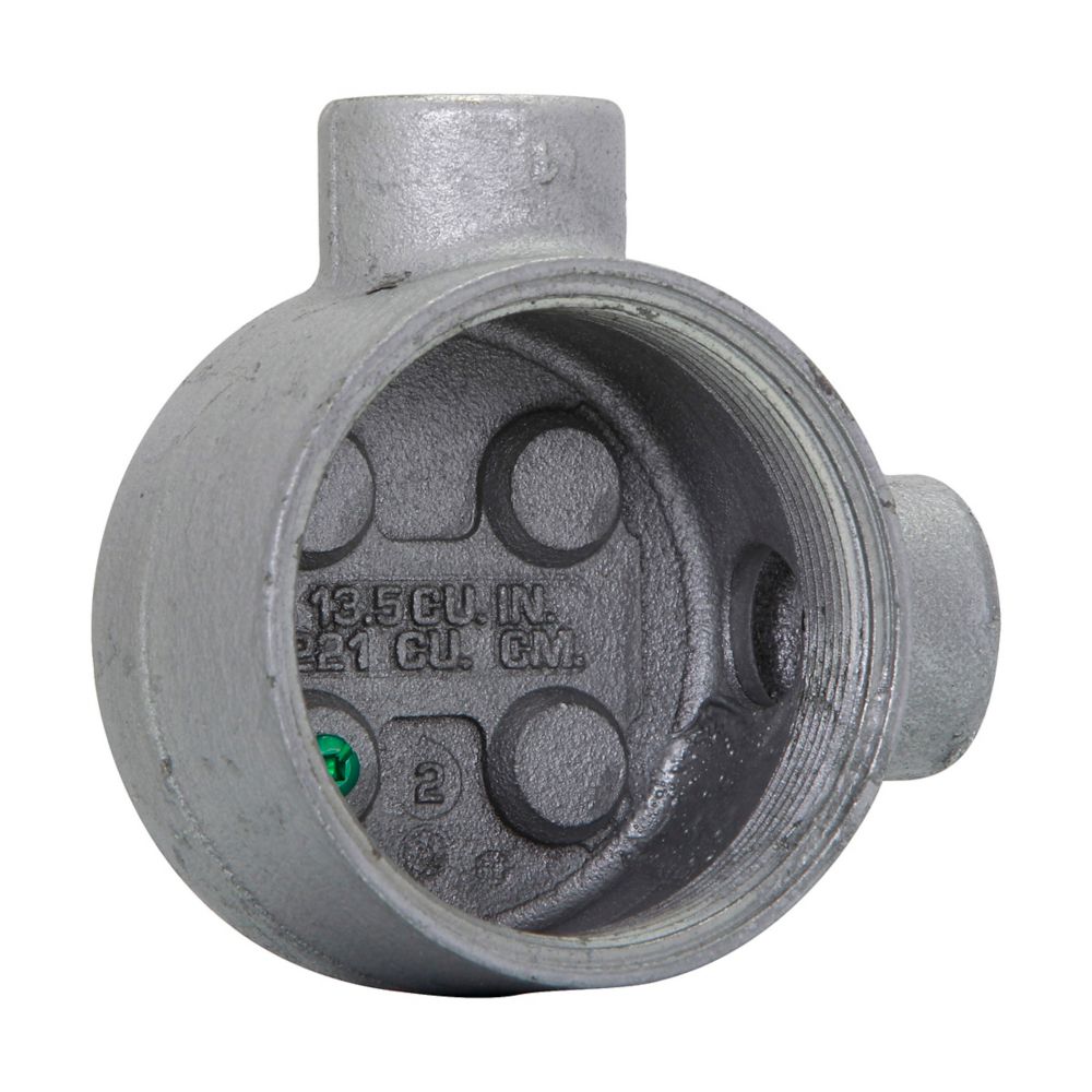 Crouse-Hinds GUAL260 Explosionproof Conduit Outlet Box Feraloy Iron Alloy Construction