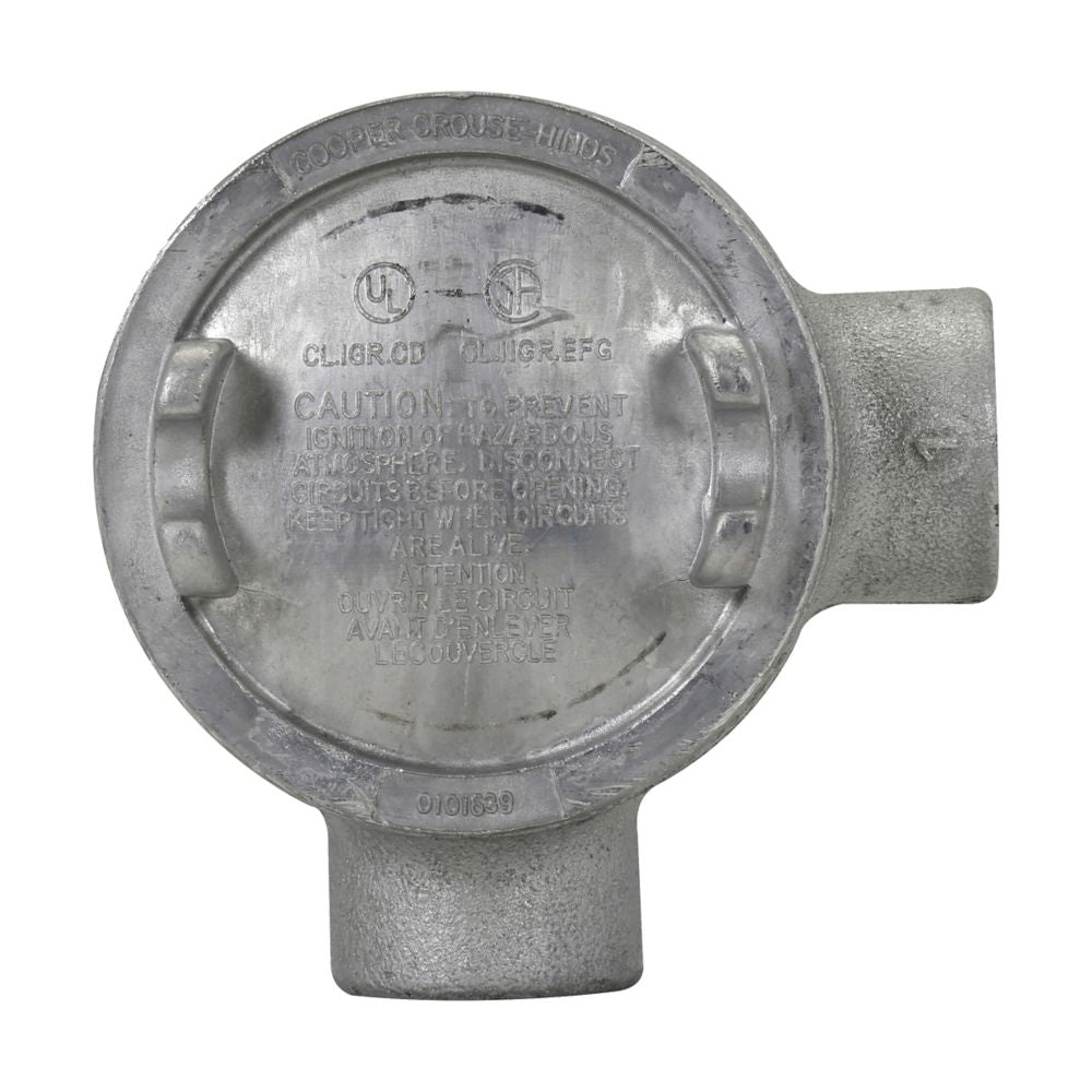 Crouse-Hinds GUAL47 Outlet Box | 1-1/4" Fittings Hazardous Location Feraloy Iron Alloy GUA Series