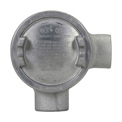 Crouse-Hinds GUAM16 Conduit Outlet Box | Electrogalvanized Aluminum 13.3 cu-in GUA
