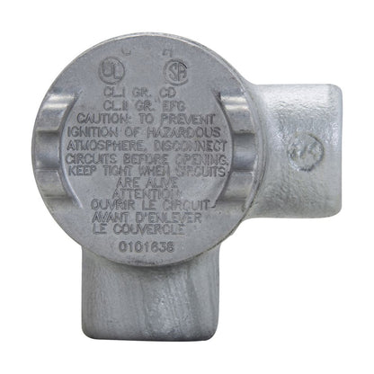 Crouse-Hinds GUAM24 Conduit Outlet Box | 2" Cover 3/4" Hub Feraloy Iron Alloy GUA