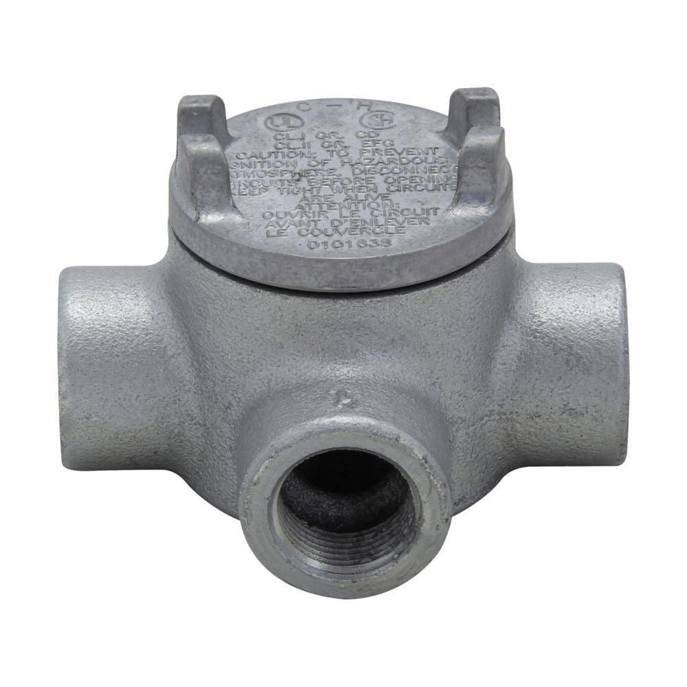 Crouse-Hinds GUAT16 Conduit Outlet Box | T-Shape Feraloy Iron Alloy GUA