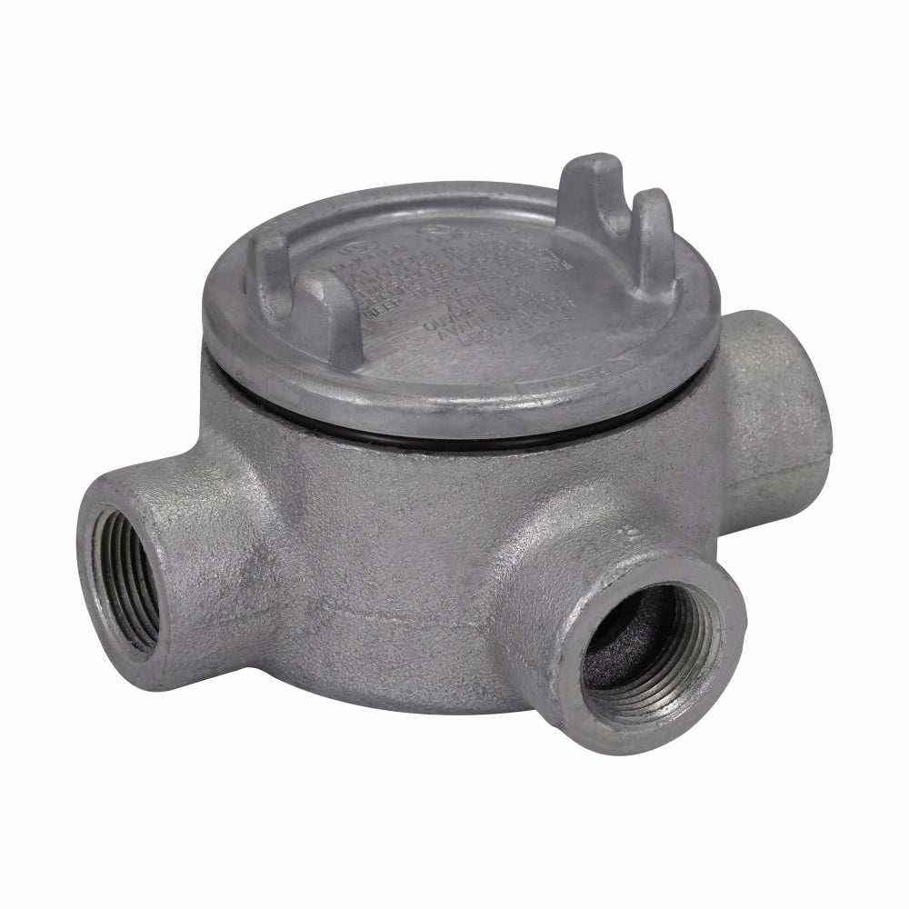 Crouse-Hinds GUAT26SA Conduit Outlet Box Explosionproof T-Shape 3" Cover Opening 3/4" Size Copper-Free Aluminum GUA