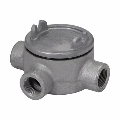 Crouse-Hinds GUAT26SA Conduit Outlet Box Explosionproof T-Shape 3" Cover Opening 3/4" Size Copper-Free Aluminum GUA