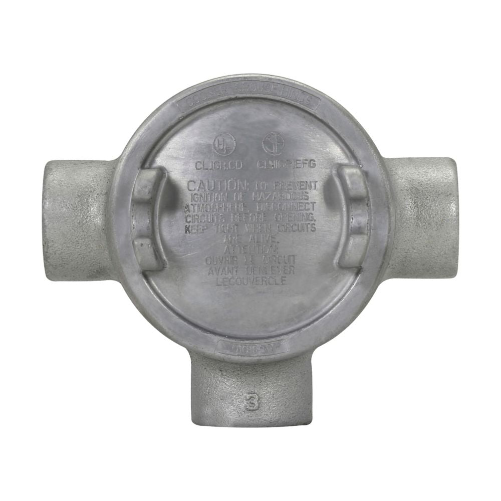 Crouse-Hinds GUAT47 Conduit Outlet Box | Feraloy Iron Alloy 1-1/4" Conduit GUA
