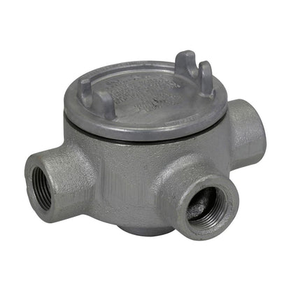 Eaton GUAW16 Conduit Outlet Box Explosionproof Feraloy Iron Alloy 1/2" Trade Size GUA